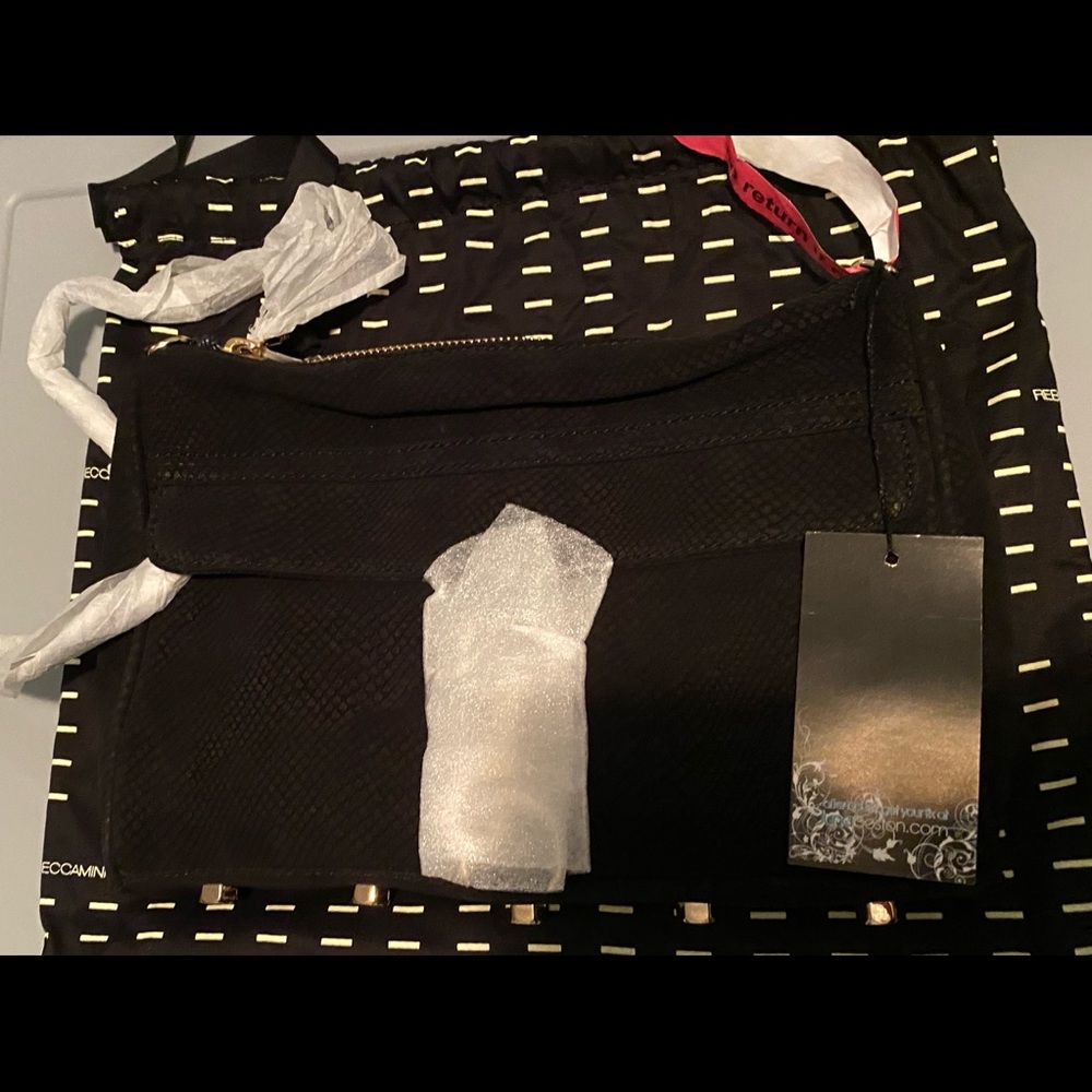 Rebecca Minkoff MAC Black Snake Suede